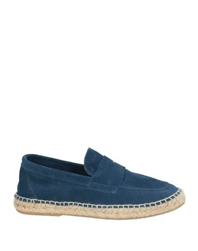 Abarca Man Espadrilles Blue Size 9 Soft Leather