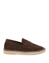 Abarca Man Espadrilles Chocolate Brown Size 7 Leather