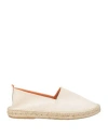 Abarca Man Espadrilles Ivory Size 11 Textile Fibers In White