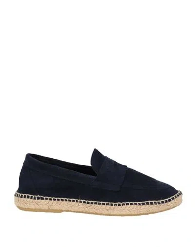 Abarca Man Espadrilles Midnight Blue Size 7 Leather