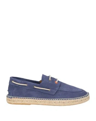 Abarca Man Loafers Blue Size 10 Leather