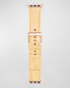 Abas Alligator Apple Watch Band In Yellow