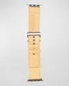 Abas Alligator Apple Watch Band In Yellow