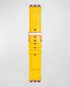 Abas Alligator Apple Watch Band In Maize