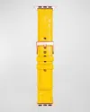 Abas Alligator Apple Watch Band In Yellow