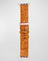 Abas Alligator Apple Watch Band In Western Tan