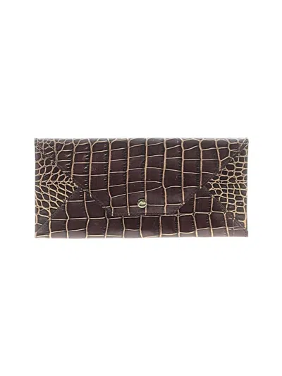 Pre-owned Abas Wallet In Brown