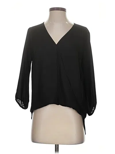Pre-owned Abbeline 3/4 Sleeve Blouse In Black