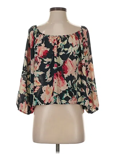 Pre-owned Abbeline 3/4 Sleeve Blouse In Black