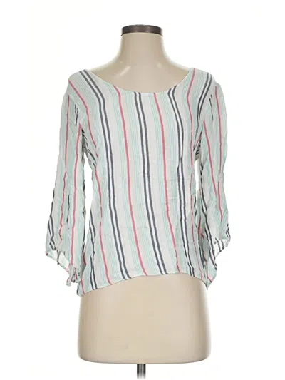 Pre-owned Abbeline 3/4 Sleeve Blouse In White