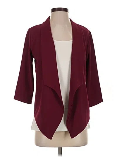 Pre-owned Abbeline Blazer Jacket In Burgundy