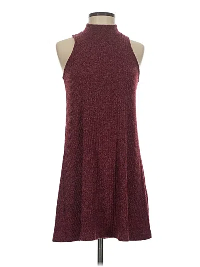 Pre-owned Abbeline Casual Dress In Burgundy