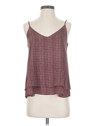 Pre-owned Abbeline Sleeveless Top Burgundy Sweetheart Neckline Tops