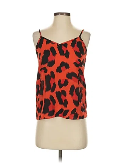 Pre-owned Abbeline Sleeveless Top Orange Strapless Neckline Tops