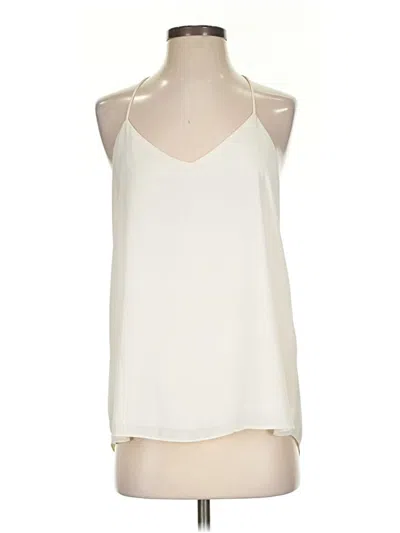Pre-owned Abbeline Tank Top Ivory Halter Neckline Tops In White