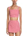 Abbey Crop Top In Pink
