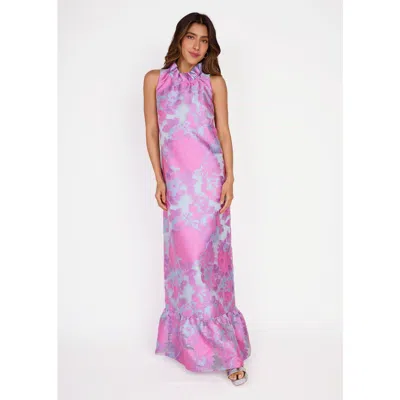 Abbey Glass Camille Gown In Pink