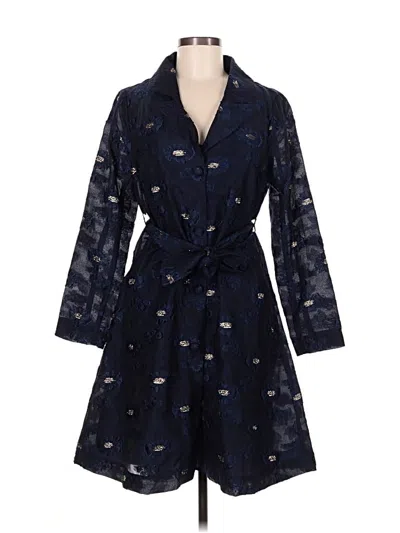 Pre-owned Abbey Glass Casual Dress In Blue