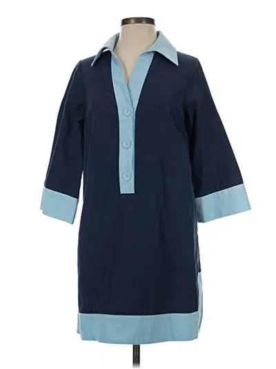 Pre-owned Abbey Glass Casual Dress In Blue