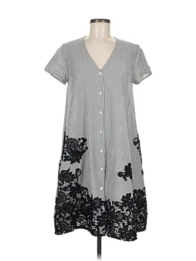 Pre-owned Abbey Glass Casual Dress In Gray