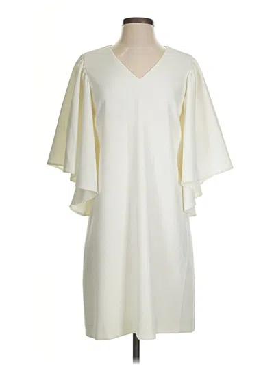 Pre-owned Abbey Glass Cocktail Dress In Ivory
