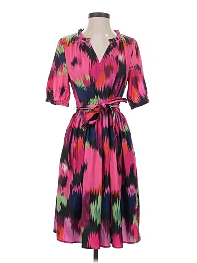 Pre-owned Abbey Glass Cocktail Dress In Pink