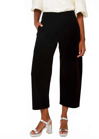 Abbey Glass Taylor Pant In Black Velvet