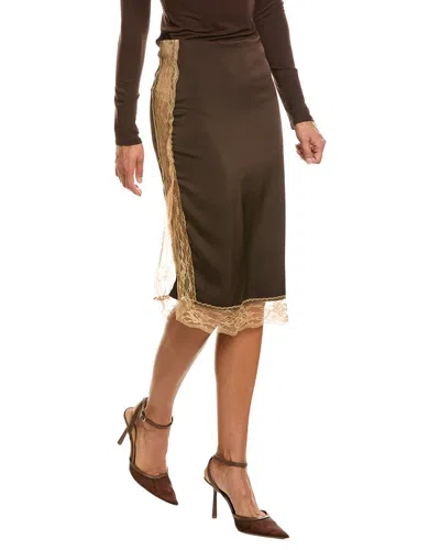 Abbey Midi Skirt In Brown