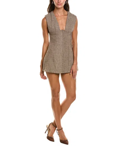 Abbey Mini Dress In Brown