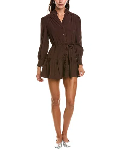 Abbey Mini Dress In Brown