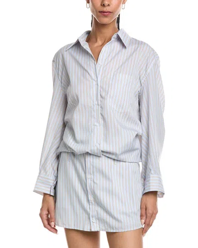 Abbey Oversized Shirt In Blue