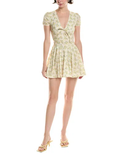 Abbey Pleated Mini Dress In Multi
