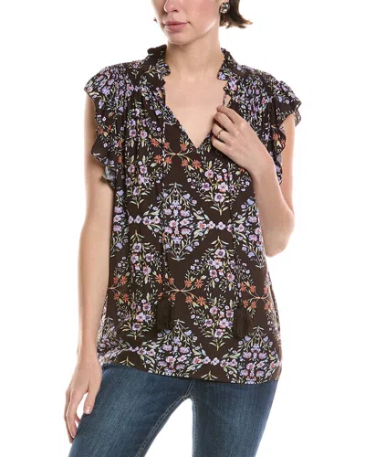 ABBEY ABBEY TASSEL TIE NECK TOP