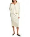 Abbey Top & Skirt Set In Brown