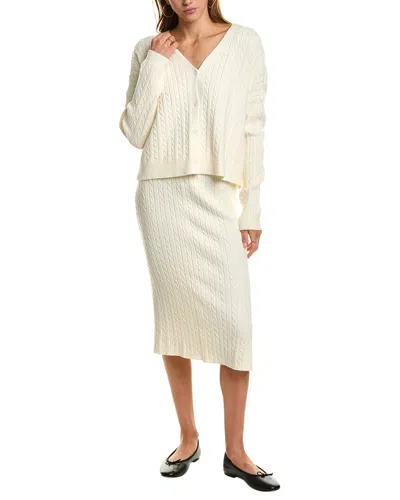 Abbey Top & Skirt Set In Brown
