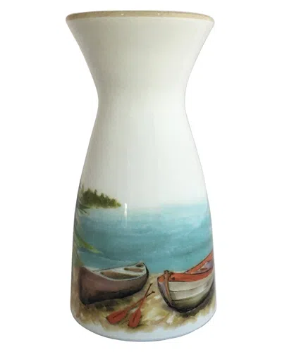 Abbiamo Tutto A Day At The Lake Canoe Carafe/vase In Multi