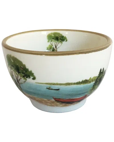 Abbiamo Tutto Day At The Lake Canoe Mini Soup/salad/dessert/ Dipping Bowls