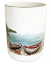 Abbiamo Tutto Day At The Lake Canoe Wine Bottle/utensil Holder