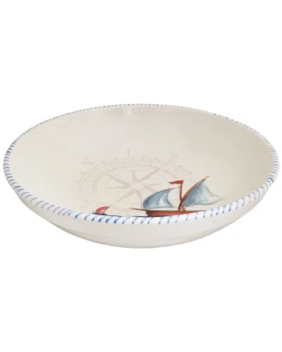 Abbiamo Tutto Sailboat Serving Bowl In Multi