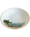 Abbiamo Tutto Set Of 6 Day At The Lake Canoe Pasta/soup Bowls In White