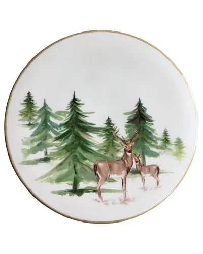 Abbiamo Tutto Woodlands Trivet/cheese Board In White