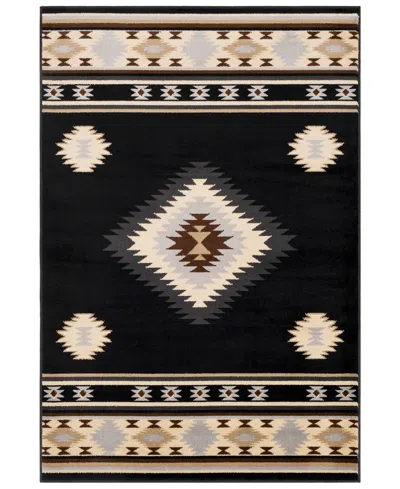 Abbie & Allie Rugs Rugs Paramount Par-1095 7'10" X 11'2" Area Rug In Black
