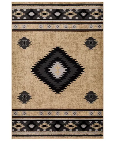 Abbie & Allie Rugs Rugs Paramount Par-1096 6'7" X 9'6" Area Rug In Black