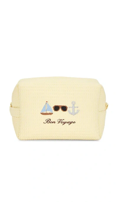 Abbode Bon Voyage Waffle Pouch In Yellow