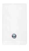 Abbode Caviar Tea Towel In White