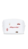 Abbode Cherry On Top Waffle Pouch In White