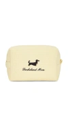 Abbode Daschund Mom Waffle Pouch In Yellow
