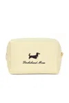 Abbode Daschund Mom Waffle Pouch In Yellow