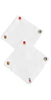 Abbode Girl Dinner Napkin White In White
