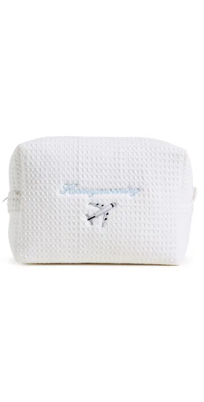 Abbode Honeymooning Waffle Pouch Cloud In Gray